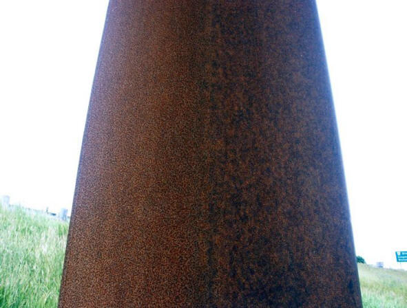 Corrosion Hues on a Weathering Steel