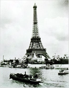 The Eiffel tower as it looked in 1890