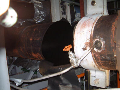 Initial measurements showed that the steam had corroded the pipe from .4 inches to .06 inches, less than one-third the minimum safety standard.